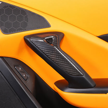 Real Carbon Fiber Interior Dashboard Trim Cover Decor Kit For Corvette C7 14-19 52