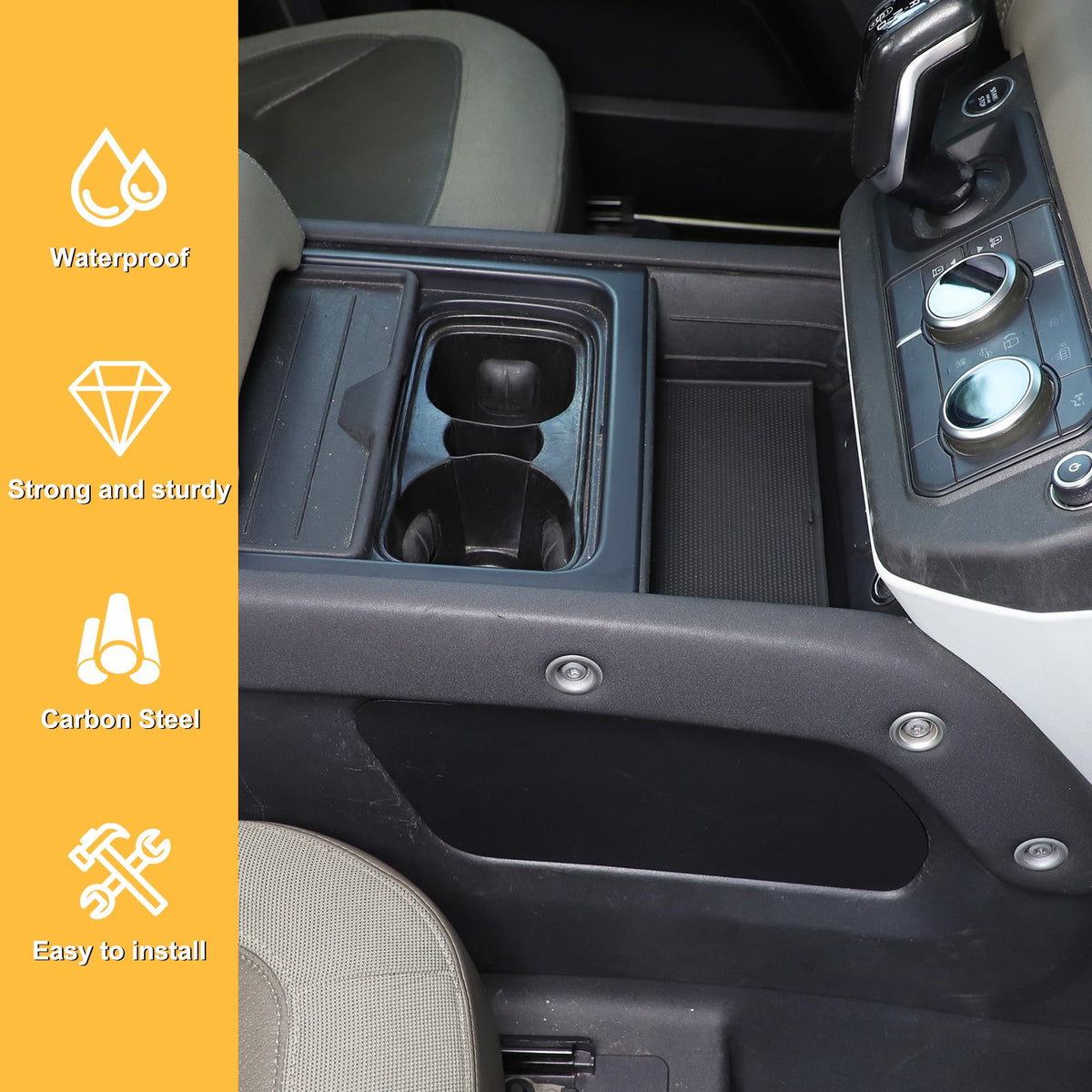 Aluminum Alloy Center Console Lower Safe Box For LR Defender L663 2020-2024 17