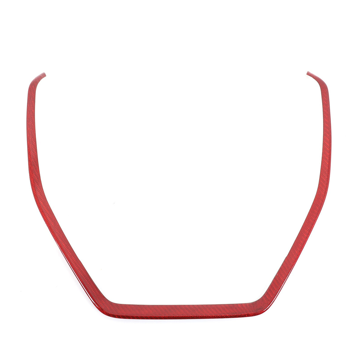 Red Real Carbon Fiber Navigation Screen Frame Trim For Subaru WRX VB MT 2022+ 21