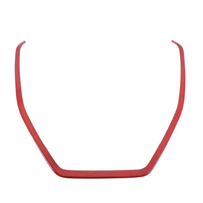 Red Real Carbon Fiber Navigation Screen Frame Trim For Subaru WRX VB MT 2022+ 21