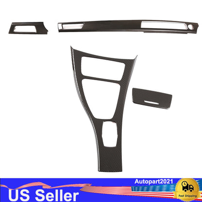 ABS Carbon Fiber Interior Dash Center trim For BMW 3 325i 328i 335i 2008-12 US 1