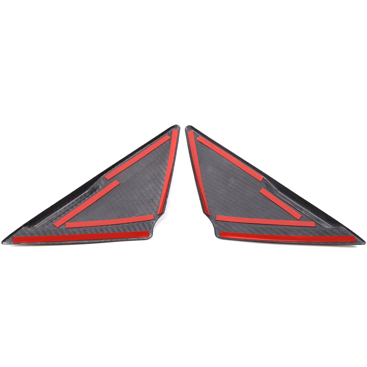 Matte Real Carbon Fiber Front A-Pillar Triangle Trim For Nissan GTR R35 2008-16 9