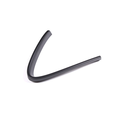 Matte Black Front Grille V Shape Cover+Logo Ring Trim for Alfa Romeo Giulia 17+ 6