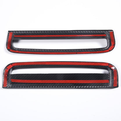 Real Carbon Fiber Front Fog Light Decor Cover Trim For BMW 4 series G26 2022-25 8