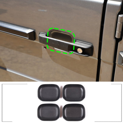 Matte Carbon Fiber Exterior Door Bowl Trim Cover For Mercedes G Class 2004-2018 12