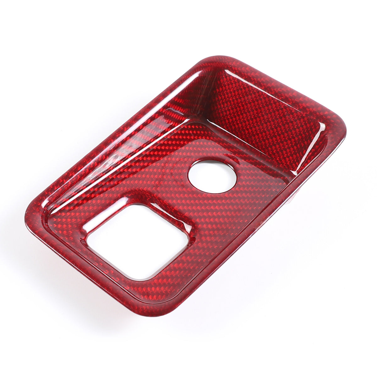 Red Real Carbon Fiber Full Interior Set Decor Trim Kit for Corvette C8 20-25 - Styles 41-45 16