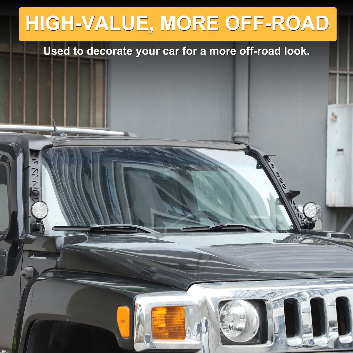 Carbon Steel A-Pillar LED Light Bar Mount Bracket For Hummer H3 2005-2009 US 19