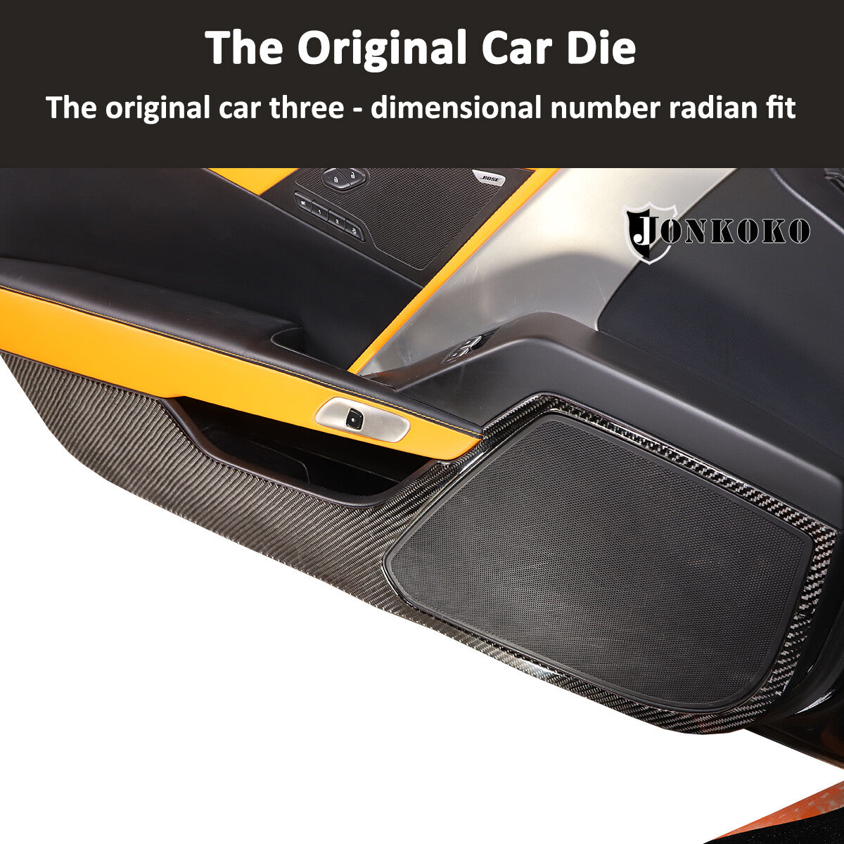 Carbon Fiber Interior Door anti-kick panel Trim Cover For Corvette C7 2014-19 US 14