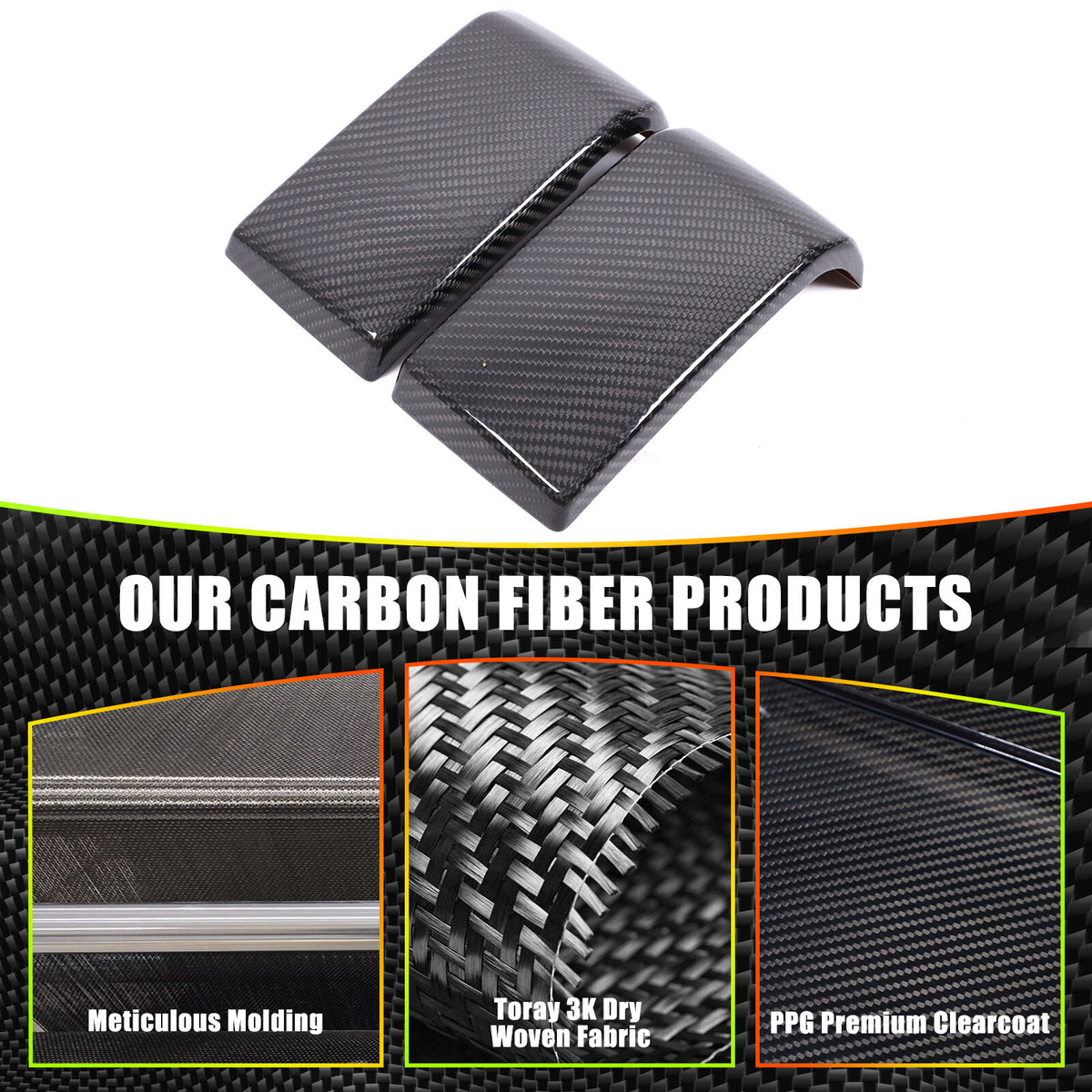 Real Carbon Fiber Front Bumper Trim For Benz G-Class G550 G63 W465 2025+ US 7