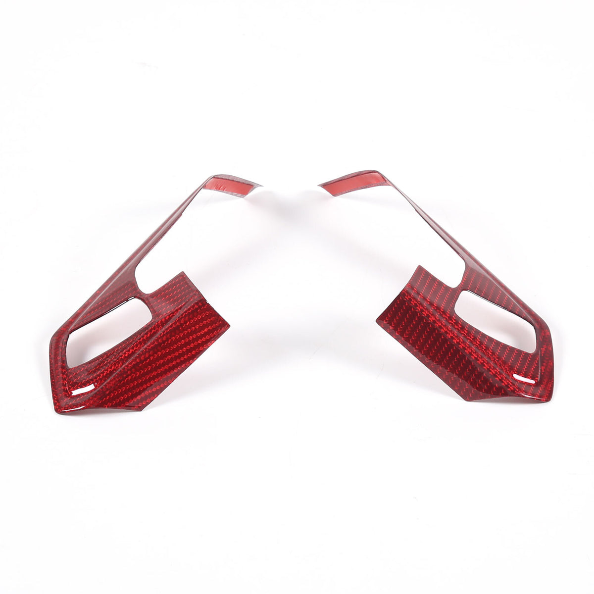 Red Real Carbon Fiber Full Interior Set Decor Trim Kit for Corvette C8 20-25 - Styles 56-60 35