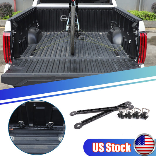 Rear Bed Side Expansion Slide Rails Bed Tie-Down Rails For Toyota Tundra 22+ US 1