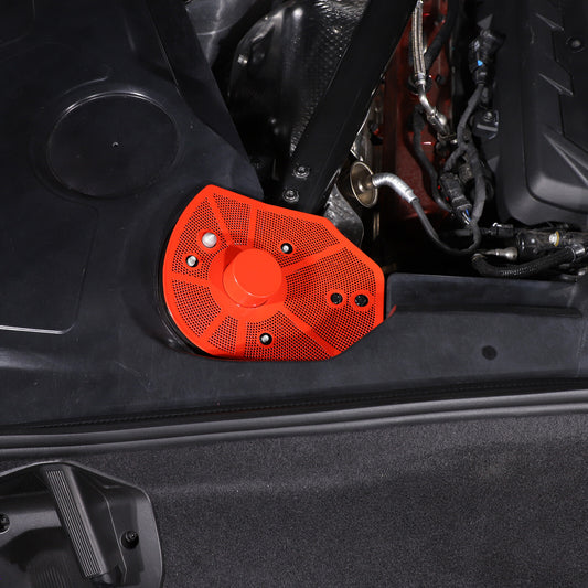 Red Stainless steel For Corvette C8 Car Rear Strut Shock Tower Cover Trim 20-26 2