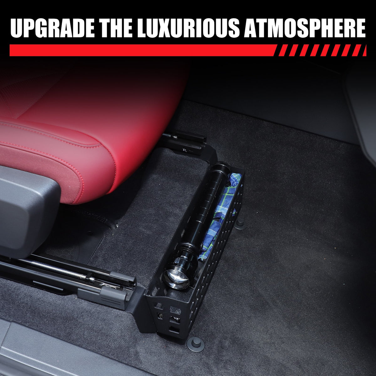 Alloy Under-Seat Storage Basket Box Tray For BMW X3 G45 2025+ 19
