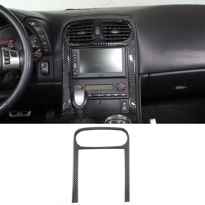 For Corvette C6 05-13 Soft Carbon Fiber Interior Center Console Trim Cover Set 9