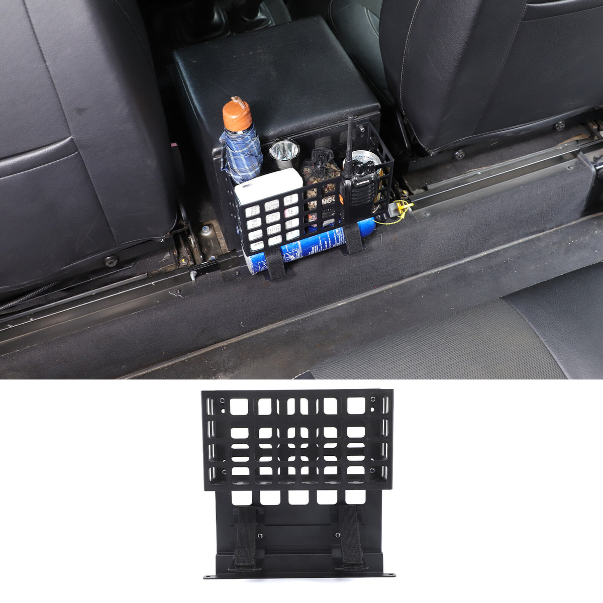 Rear Armrest Storage Box Fire Extinguisher Bracket For LR Defender L316 2004-18 11