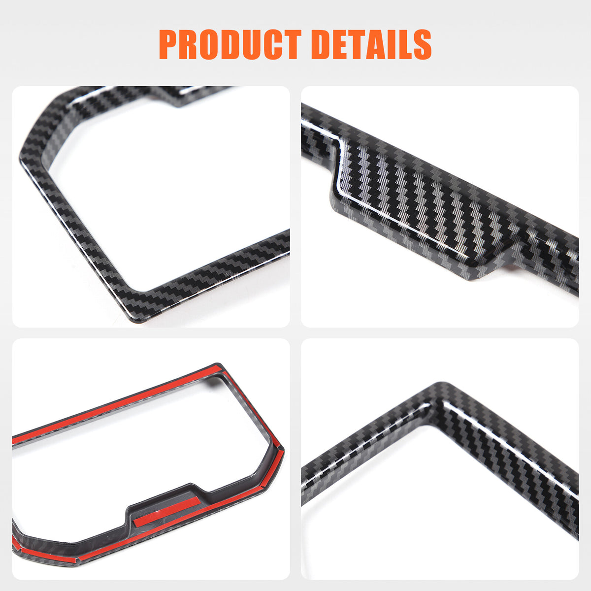 ABS Carbon Fiber Interior Full Set Panel Cover Trim Kit for Toyota Tacoma 24-26 - Styles 1-5 16