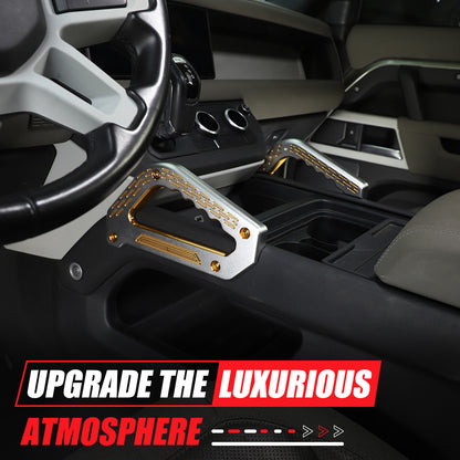Replacement Silver & Orange Center Grab Handle Trim For LR Defender 2020-2024 17