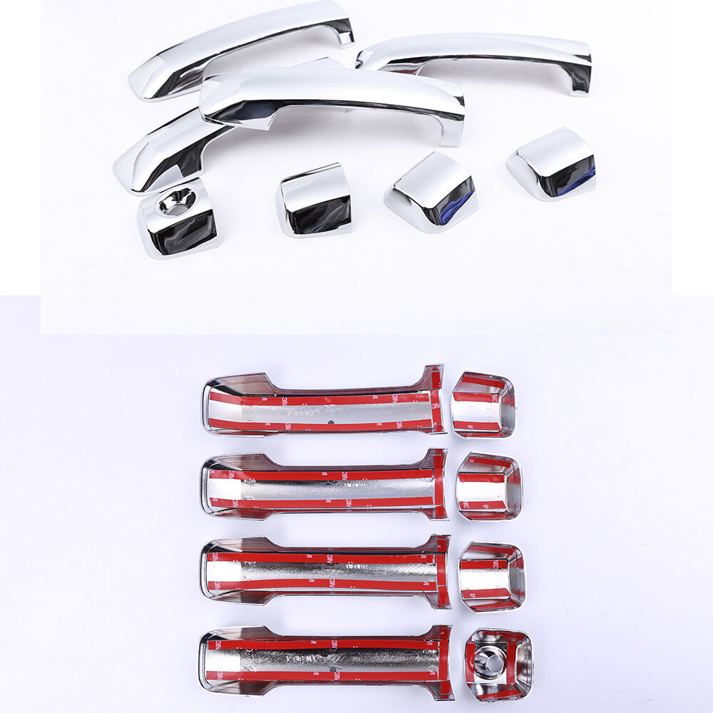 Chrome Side Door Handle Rearview Mirror Cover Trim For Toyota Tundra 2007-2021 4