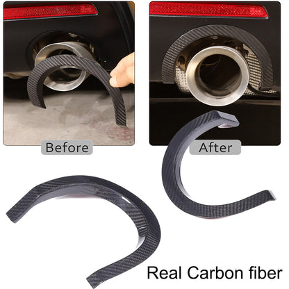 Real Carbon Fiber Rear bumper Lower Trim Frame Cover For Toyot-a Supra 2019-2024 1