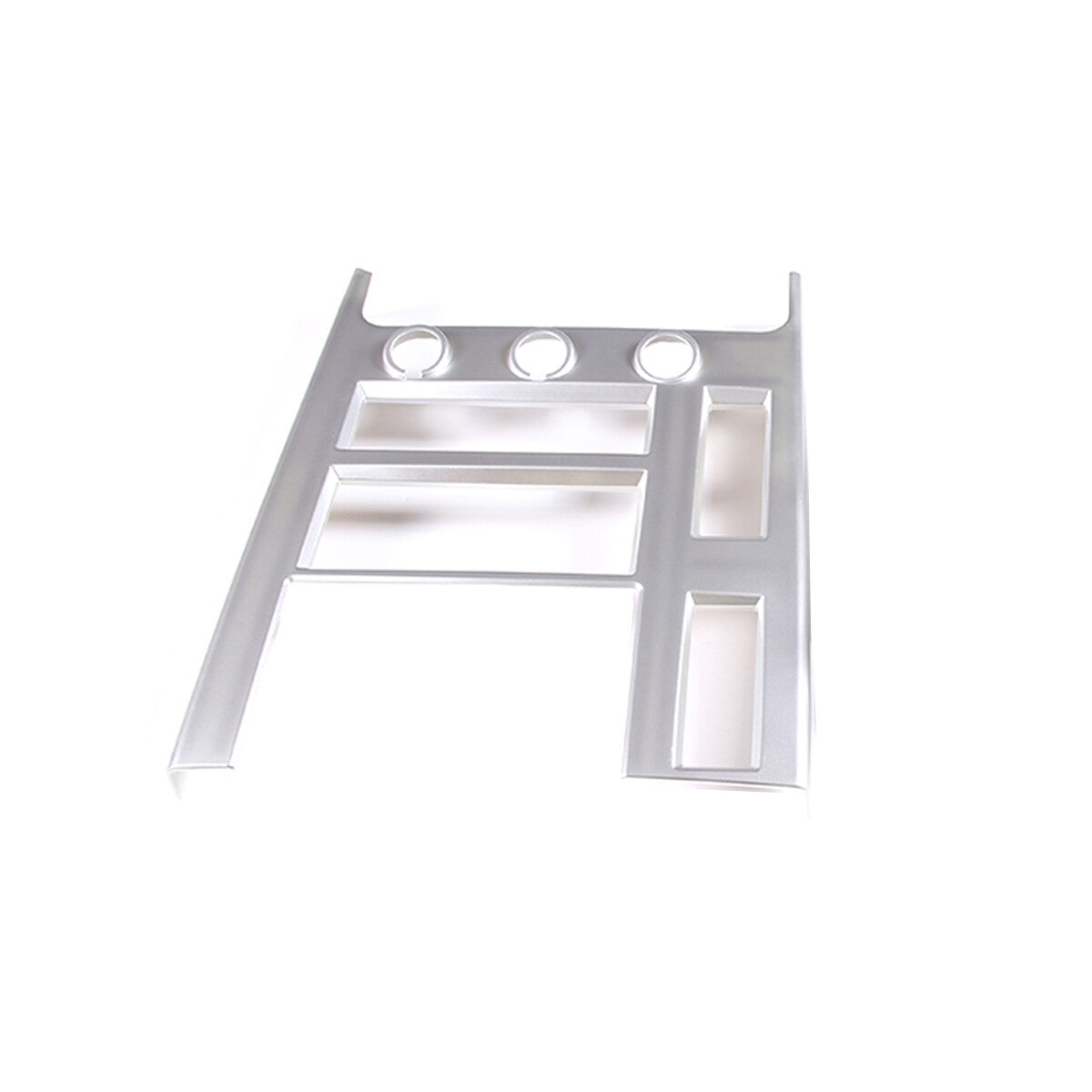 Silver ABS Interior Central Control Frame Cover Trim For Hummer H2 2003-07 7