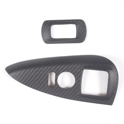 Matte Dry Real Carbon Fiber Center Console Trim Cover For Corvette C6 2005-13 84