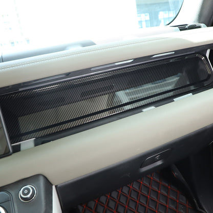 ABS Carbon Fiber Dashboard Panel Trim For Land Rover Defender L663 2020+ 8