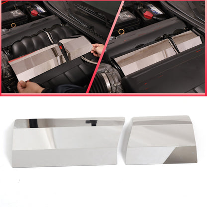 Stainless Engine Bay INTAKE MANIFOLD PLENUM COVER Plate Fits corvette C6 2005-13 1