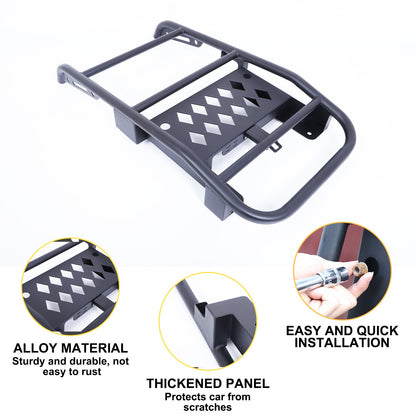 Black Carbon Steel Rear Trunk Middle Tail Ladder For Toyota FJ Cruiser 2007-2021 15