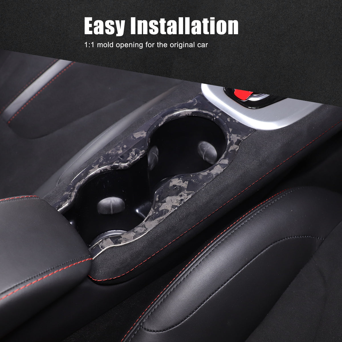 Forged Carbon Fiber Interior Center Console Cover Trim For Lotus EMIRA 2021-25 22