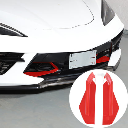 Red Front Side Air Intake Vent Grille Cover Trim For Corvette C8 20-25 US 18