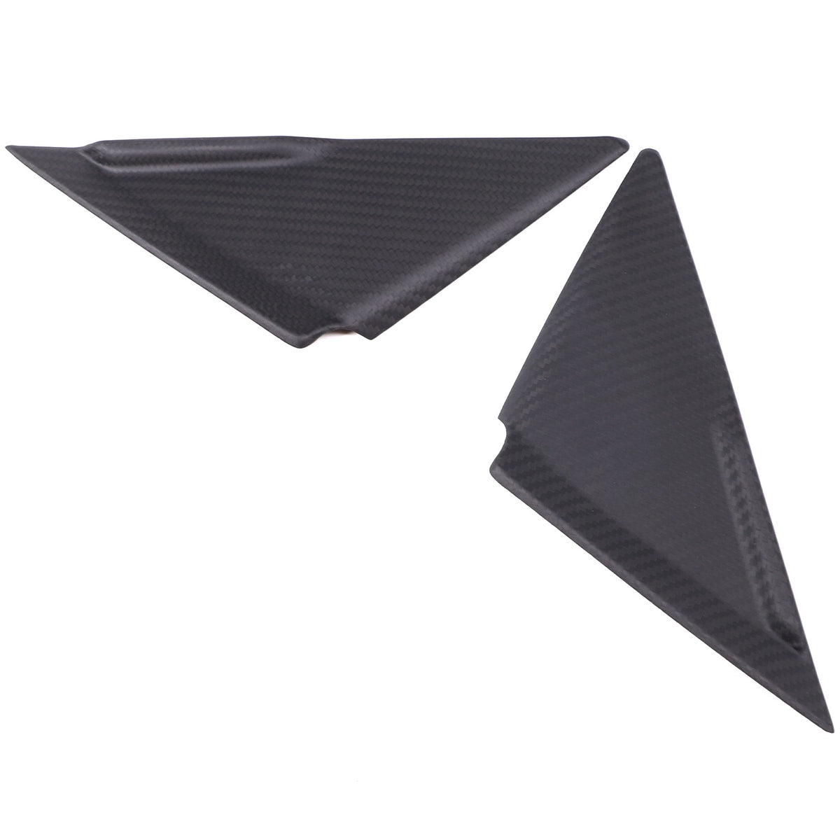 Matte Real Carbon Fiber Front A-Pillar Triangle Trim For Nissan GTR R35 2008-16 6