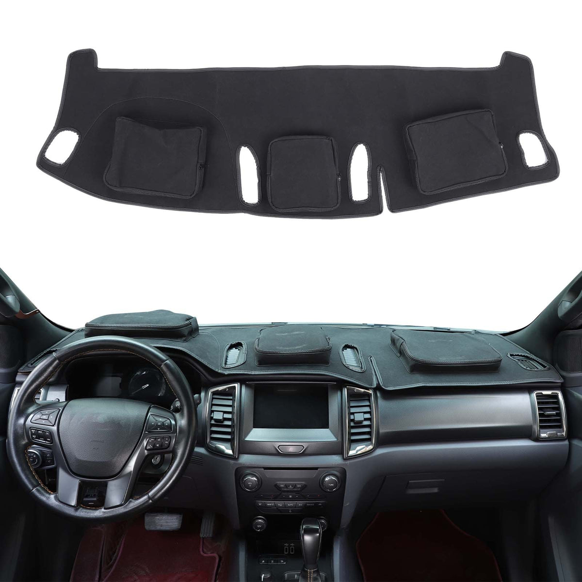 Interior Center Console Dashboard Storage Bag For Ford Ranger T7 T8 2015-21 US 3