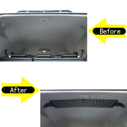 Black Alloy Trunk Roof Molle Storage Panel Rack For Toyota FJ Cruiser 2007-2021 14
