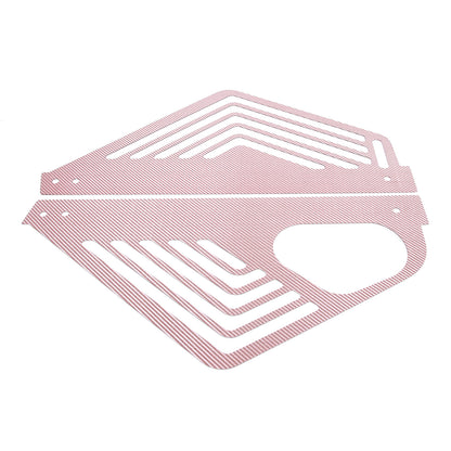 Pink Real Carbon fiber Engine Bay Side Panel Cover Overlay For Corvette C8 Coupe 13