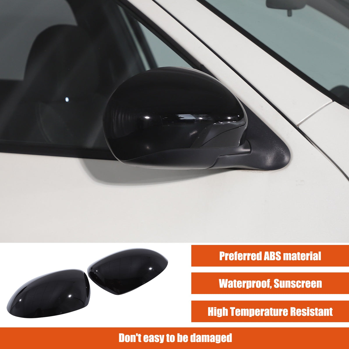 Piano Black ABS Full Wrap Exterior Side Mirror Cover For Nissan Juke 2010-2014 15