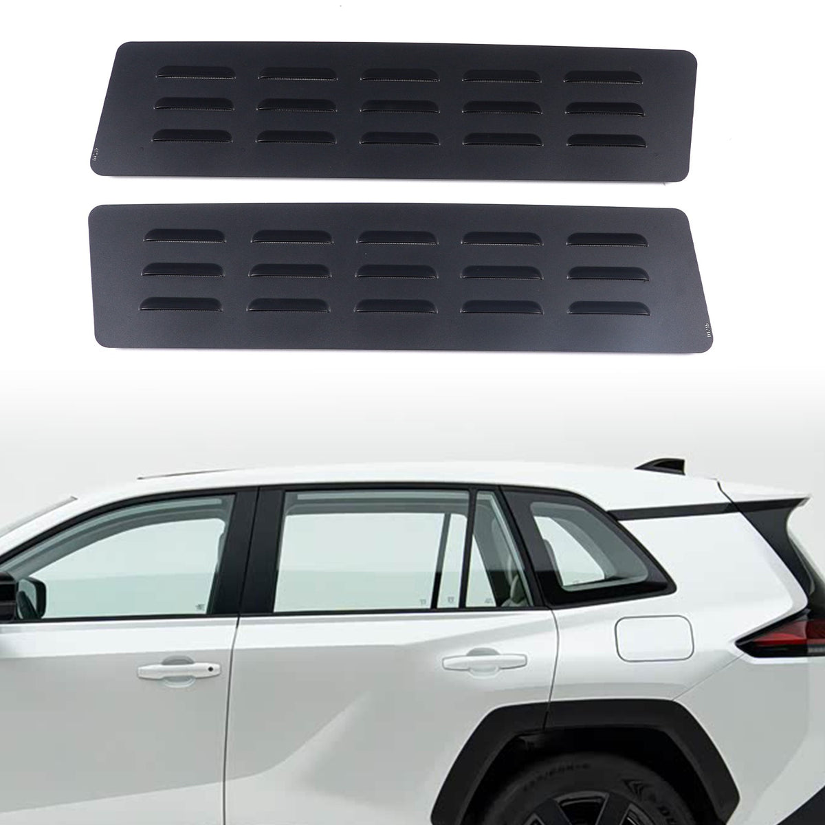 Aluminum Rear Door Window Louver Air Vent Panel Trim For Toyota RAV4 XA60 2026+ 6