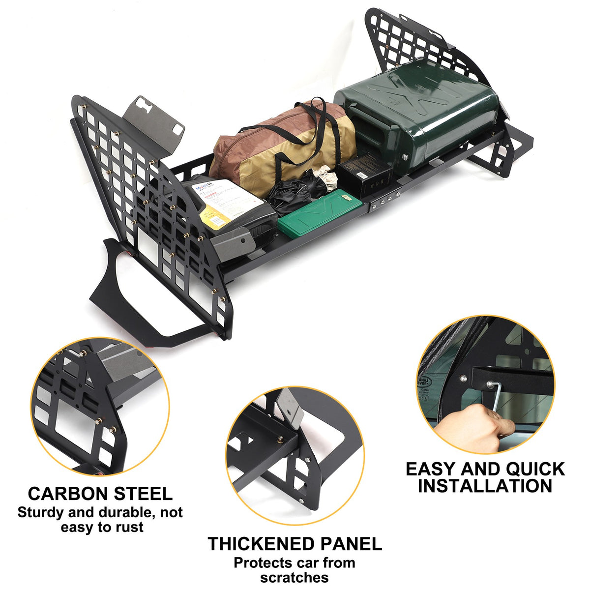 Trunk Side Storage Layered Rack Molle Panel For Land Rover Discovery 5 L462 17+ 16
