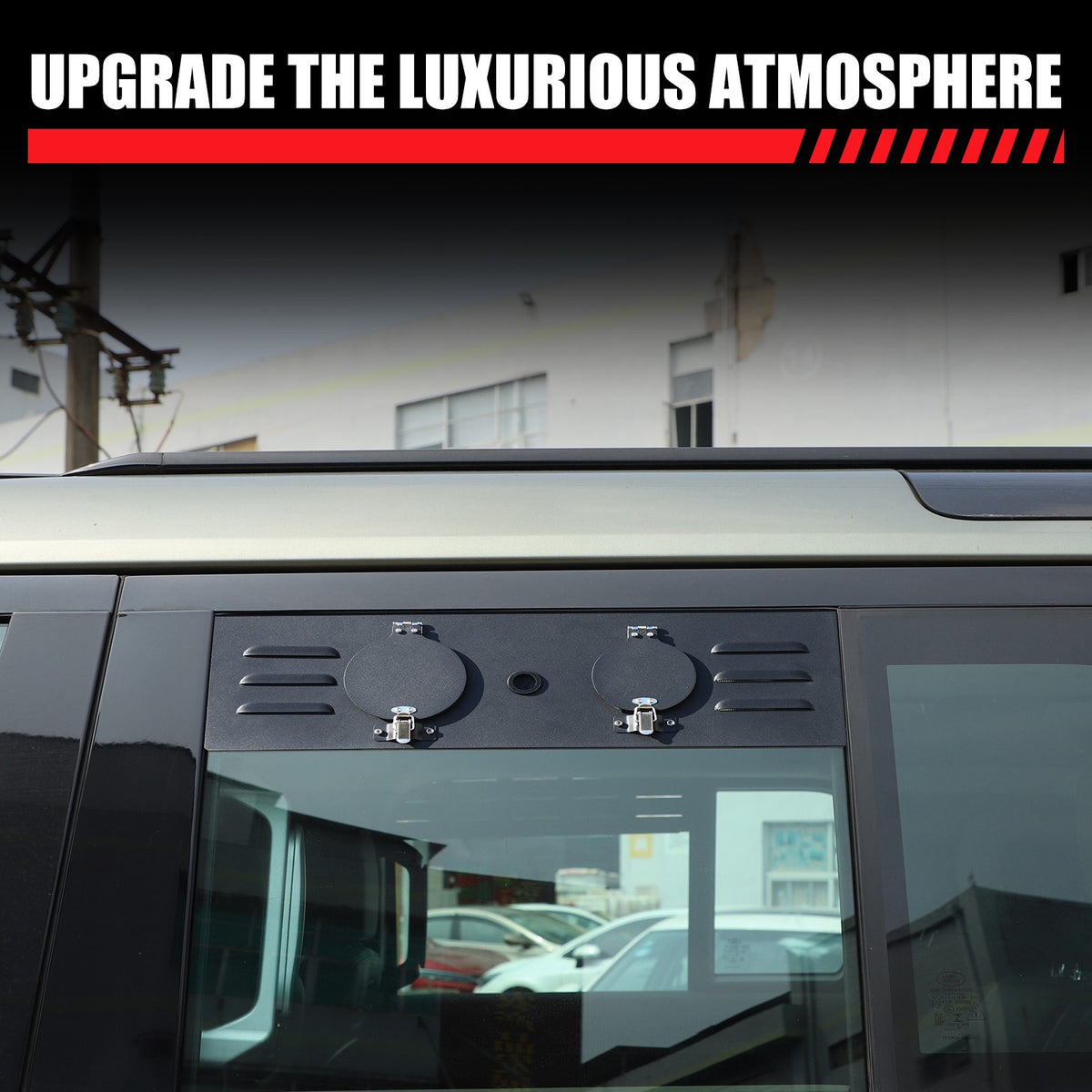 Rear Door Window Louver Air Vent Panel Trim For Land Rover Defender L663 2022 3