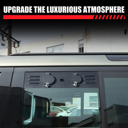 Rear Door Window Louver Air Vent Panel Trim For Land Rover Defender L663 2022 3