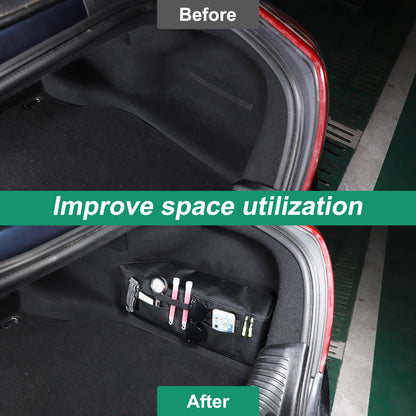 2x Rear Trunk Storage Bag Pockets Organizer Fit For Jaguar XJ X351 2010-2019 21