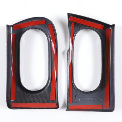 ABS Carbon Dashboard Interior Air Outlet Frame Sets For Corvette C6 05-13 US 13