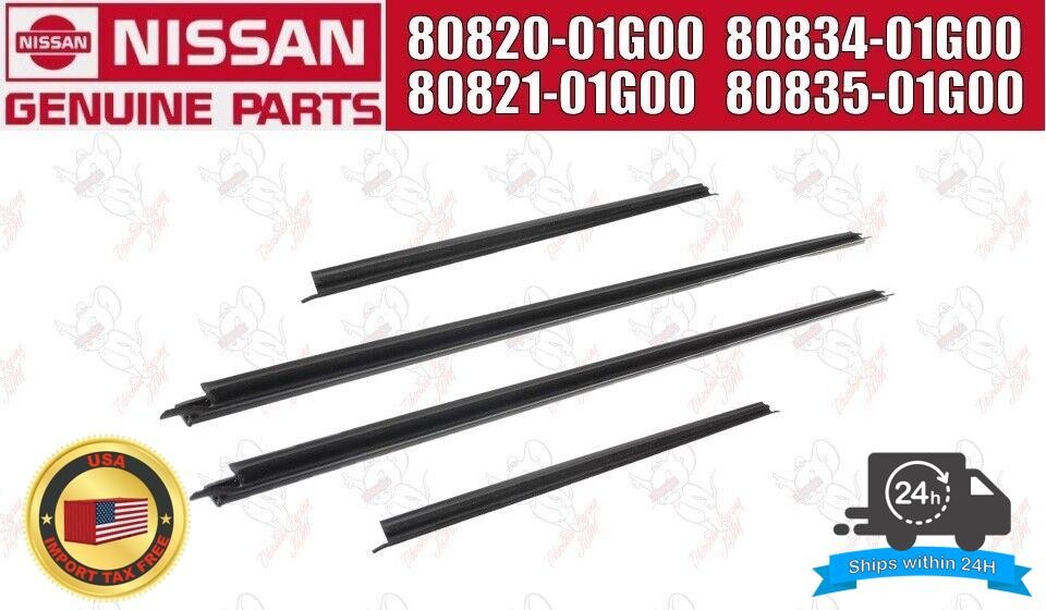 NISSAN OEM MOLDING ASSEMBLY FRONT DOOR OUTSIDE/INSIDE RH LH set 1