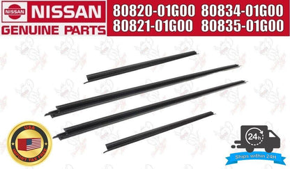 NISSAN OEM MOLDING ASSEMBLY FRONT DOOR OUTSIDE/INSIDE RH LH set 1
