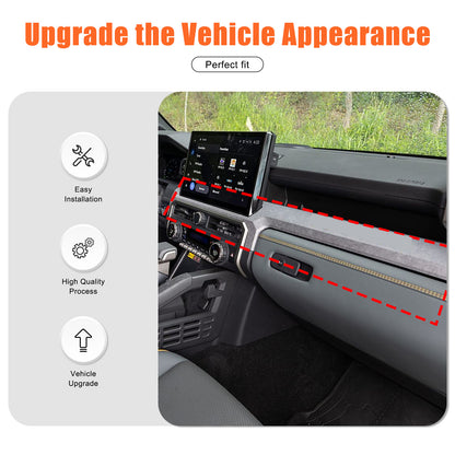 Orange ABS Center Console Strip Trim Cover For Toyota Tacoma 2024+ US 7