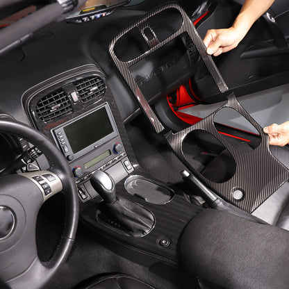 ABS Carbon Fiber Interior Console Dash Trim Cover For Corvette C6 2005-13 US 22