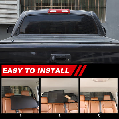 Black Window Screen Sun Shade Mesh Cover Windshield for Toyota Tundra 2007-2021 5