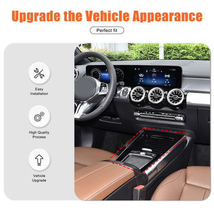 Oak Wood Grain Center Console Panel Trim For Benz B-Class W247 GLB X247 2024-25 21