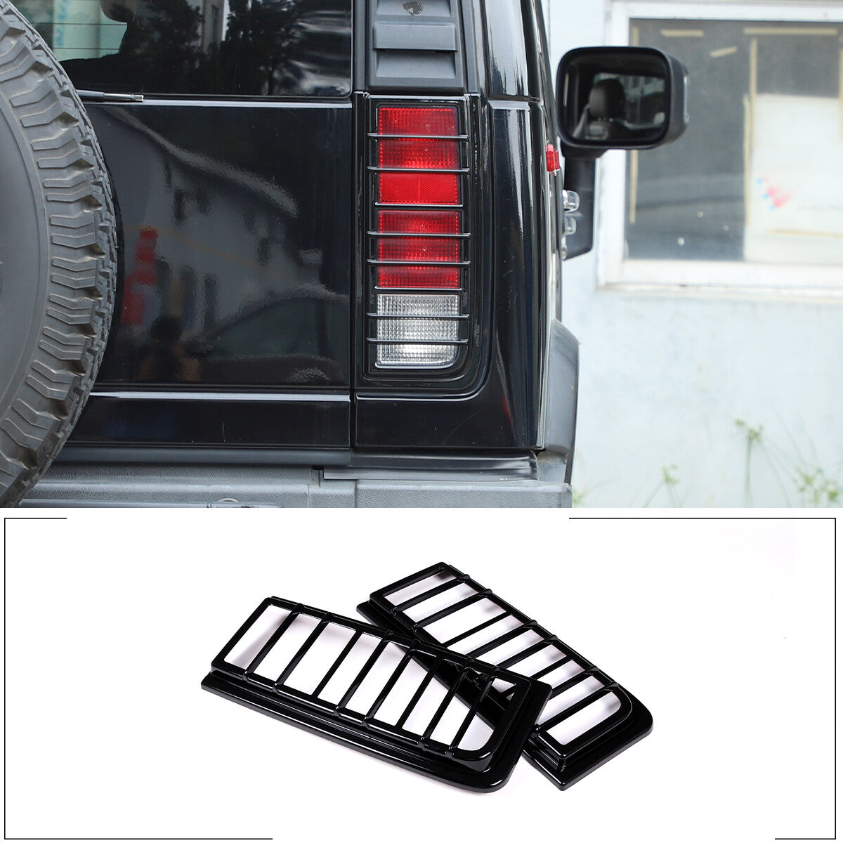Glossy Piano Black Front Bumper Exterior Trim Cover Set For Hummer H2 2003-2009 - Styles 6-10 53