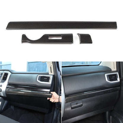 Carbon fiber Look Dashboard Center Console Trim Cover for Nissan Titan 2016-23 7