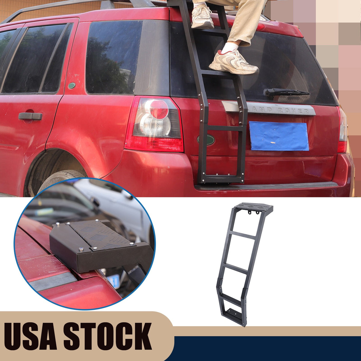 Off-Road Rear Hatch Tailgate Ladder For LR Freelander 2 LR2 L359 2007-15 US 1